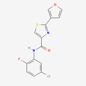 N-(5-chloro-2-fluorophenyl)-2-(furan-3-yl)-1,3-thiazole-4-carboxamide