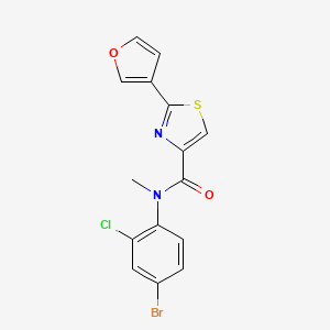 N-(4-bromo-2-chlorophenyl)-2-(furan-3-yl)-N-methyl-1,3-thiazole-4-carboxamide