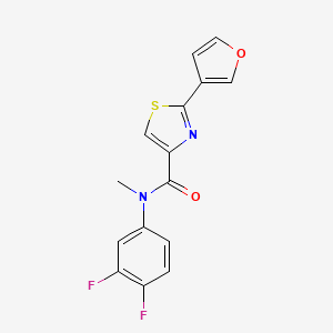 N-(3,4-difluorophenyl)-2-(furan-3-yl)-N-methyl-1,3-thiazole-4-carboxamide