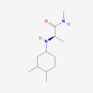 molecular formula C12H24N2O B7658804 (2R)-2-[(3,4-dimethylcyclohexyl)amino]-N-methylpropanamide 