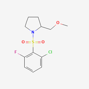 1-(2-Chloro-6-fluorophenyl)sulfonyl-2-(methoxymethyl)pyrrolidine