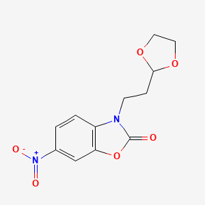 3-[2-(1,3-Dioxolan-2-yl)ethyl]-6-nitro-1,3-benzoxazol-2-one