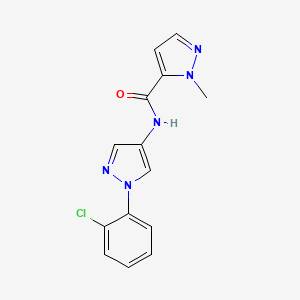 N-[1-(2-chlorophenyl)pyrazol-4-yl]-2-methylpyrazole-3-carboxamide