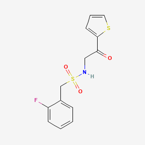 1-(2-fluorophenyl)-N-(2-oxo-2-thiophen-2-ylethyl)methanesulfonamide