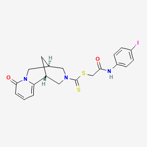 [2-(4-iodoanilino)-2-oxoethyl] (1R,9R)-6-oxo-7,11-diazatricyclo[7.3.1.02,7]trideca-2,4-diene-11-carbodithioate