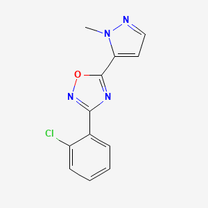 3-(2-Chlorophenyl)-5-(2-methylpyrazol-3-yl)-1,2,4-oxadiazole