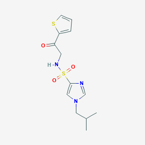 1-(2-methylpropyl)-N-(2-oxo-2-thiophen-2-ylethyl)imidazole-4-sulfonamide