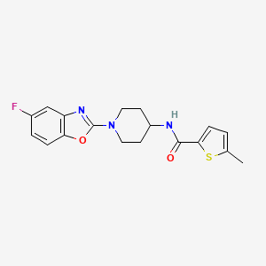 N-[1-(5-fluoro-1,3-benzoxazol-2-yl)piperidin-4-yl]-5-methylthiophene-2-carboxamide