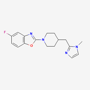 5-Fluoro-2-[4-[(1-methylimidazol-2-yl)methyl]piperidin-1-yl]-1,3-benzoxazole