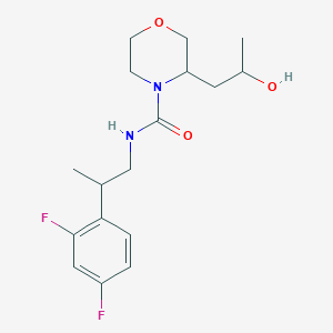 N-[2-(2,4-difluorophenyl)propyl]-3-(2-hydroxypropyl)morpholine-4-carboxamide