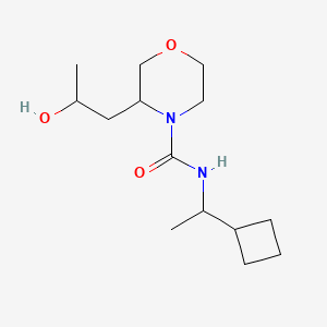 N-(1-cyclobutylethyl)-3-(2-hydroxypropyl)morpholine-4-carboxamide