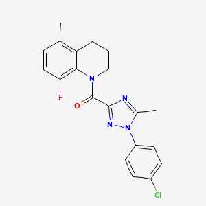 [1-(4-chlorophenyl)-5-methyl-1,2,4-triazol-3-yl]-(8-fluoro-5-methyl-3,4-dihydro-2H-quinolin-1-yl)methanone