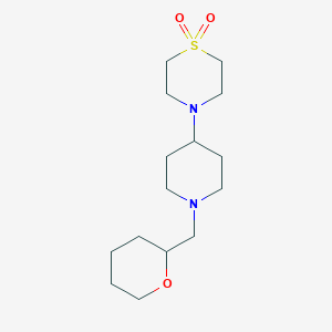 4-[1-(Oxan-2-ylmethyl)piperidin-4-yl]-1,4-thiazinane 1,1-dioxide