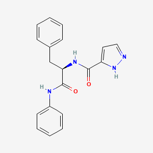 N-[(2R)-1-anilino-1-oxo-3-phenylpropan-2-yl]-1H-pyrazole-5-carboxamide