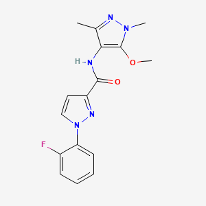 1-(2-fluorophenyl)-N-(5-methoxy-1,3-dimethylpyrazol-4-yl)pyrazole-3-carboxamide