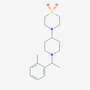 4-[1-[1-(2-Methylphenyl)ethyl]piperidin-4-yl]-1,4-thiazinane 1,1-dioxide