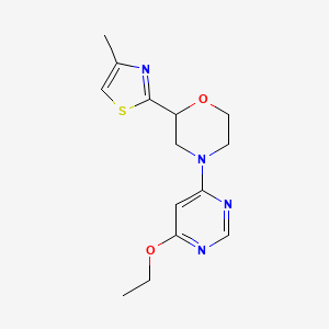 4-(6-Ethoxypyrimidin-4-yl)-2-(4-methyl-1,3-thiazol-2-yl)morpholine