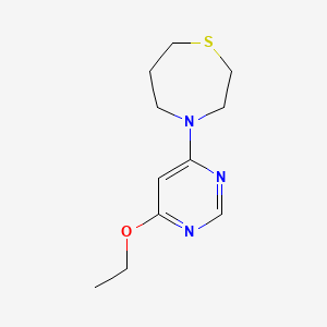 molecular formula C11H17N3OS B7659324 4-(6-Ethoxypyrimidin-4-yl)-1,4-thiazepane 