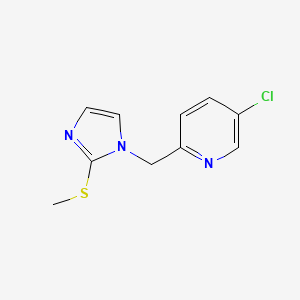 5-Chloro-2-[(2-methylsulfanylimidazol-1-yl)methyl]pyridine