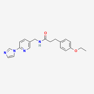 3-(4-ethoxyphenyl)-N-[(6-imidazol-1-ylpyridin-3-yl)methyl]propanamide