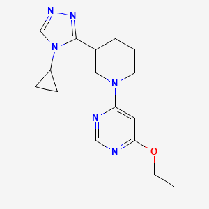 4-[3-(4-Cyclopropyl-1,2,4-triazol-3-yl)piperidin-1-yl]-6-ethoxypyrimidine