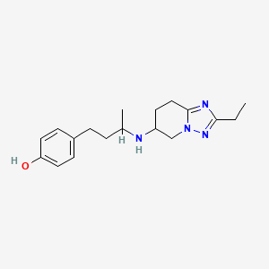 4-[3-[(2-Ethyl-5,6,7,8-tetrahydro-[1,2,4]triazolo[1,5-a]pyridin-6-yl)amino]butyl]phenol