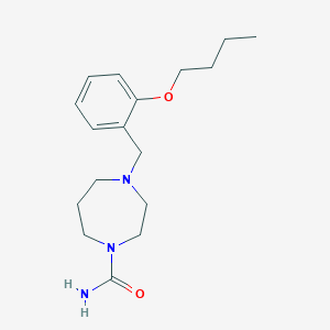 4-[(2-Butoxyphenyl)methyl]-1,4-diazepane-1-carboxamide