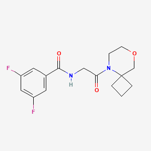 3,5-difluoro-N-[2-(8-oxa-5-azaspiro[3.5]nonan-5-yl)-2-oxoethyl]benzamide