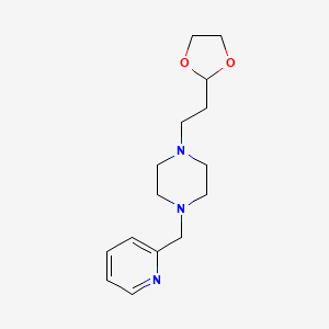 1-[2-(1,3-Dioxolan-2-yl)ethyl]-4-(pyridin-2-ylmethyl)piperazine