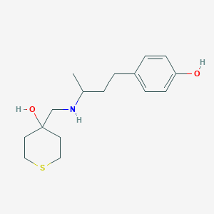 4-[[4-(4-Hydroxyphenyl)butan-2-ylamino]methyl]thian-4-ol