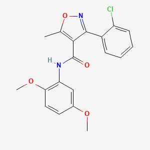 3-(2-chlorophenyl)-N-(2,5-dimethoxyphenyl)-5-methyl-1,2-oxazole-4-carboxamide