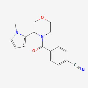 4-[3-(1-Methylpyrrol-2-yl)morpholine-4-carbonyl]benzonitrile