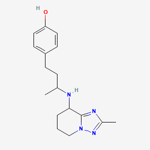 4-[3-[(2-Methyl-5,6,7,8-tetrahydro-[1,2,4]triazolo[1,5-a]pyridin-8-yl)amino]butyl]phenol