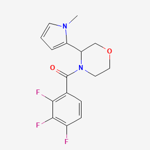 [3-(1-Methylpyrrol-2-yl)morpholin-4-yl]-(2,3,4-trifluorophenyl)methanone