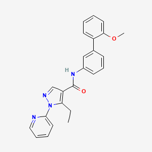 5-ethyl-N-[3-(2-methoxyphenyl)phenyl]-1-pyridin-2-ylpyrazole-4-carboxamide