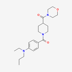 [1-[4-[Ethyl(propyl)amino]benzoyl]piperidin-4-yl]-morpholin-4-ylmethanone