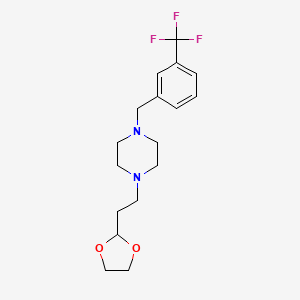 1-[2-(1,3-Dioxolan-2-yl)ethyl]-4-[[3-(trifluoromethyl)phenyl]methyl]piperazine