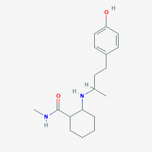 2-[4-(4-hydroxyphenyl)butan-2-ylamino]-N-methylcyclohexane-1-carboxamide