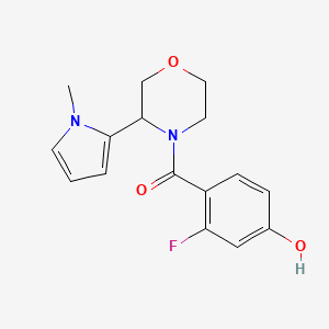 (2-Fluoro-4-hydroxyphenyl)-[3-(1-methylpyrrol-2-yl)morpholin-4-yl]methanone