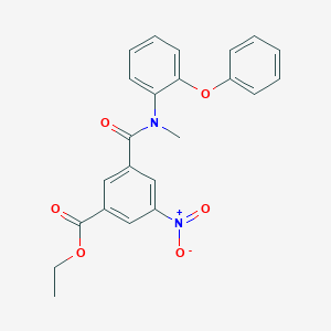 Ethyl 3-[methyl-(2-phenoxyphenyl)carbamoyl]-5-nitrobenzoate