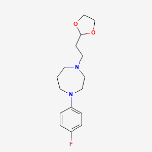 1-[2-(1,3-Dioxolan-2-yl)ethyl]-4-(4-fluorophenyl)-1,4-diazepane