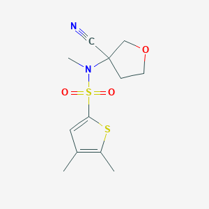 N-(3-cyanooxolan-3-yl)-N,4,5-trimethylthiophene-2-sulfonamide