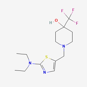 1-[[2-(Diethylamino)-1,3-thiazol-5-yl]methyl]-4-(trifluoromethyl)piperidin-4-ol