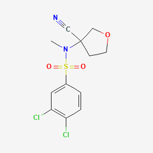 3,4-dichloro-N-(3-cyanooxolan-3-yl)-N-methylbenzenesulfonamide