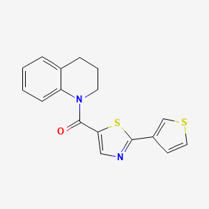 3,4-dihydro-2H-quinolin-1-yl-(2-thiophen-3-yl-1,3-thiazol-5-yl)methanone