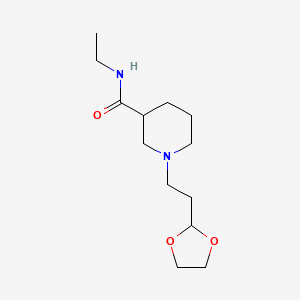 1-[2-(1,3-dioxolan-2-yl)ethyl]-N-ethylpiperidine-3-carboxamide