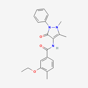 N-(1,5-dimethyl-3-oxo-2-phenylpyrazol-4-yl)-3-ethoxy-4-methylbenzamide