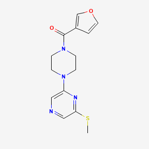 Furan-3-yl-[4-(6-methylsulfanylpyrazin-2-yl)piperazin-1-yl]methanone