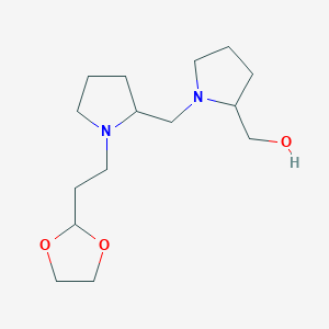 [1-[[1-[2-(1,3-Dioxolan-2-yl)ethyl]pyrrolidin-2-yl]methyl]pyrrolidin-2-yl]methanol