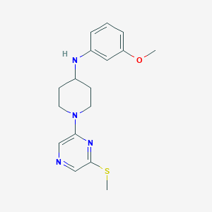 N-(3-methoxyphenyl)-1-(6-methylsulfanylpyrazin-2-yl)piperidin-4-amine